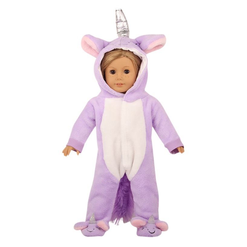 Mi Su nueva ropa de Niña Americana de 18 pulgadas ropa de traje de unicornio vestido de ropa de muñeca caliente transfronteriza
