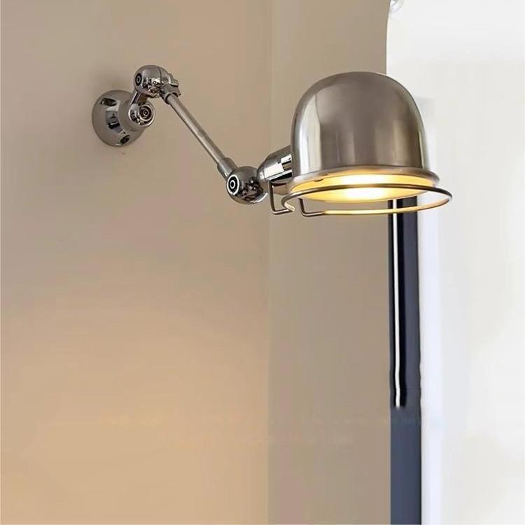 Bauhaus Industrial Style Retractable Folding Wall Lamp Retro B&B Entrance Bedroom Bedside Wall Water Scoop Rocker Arm