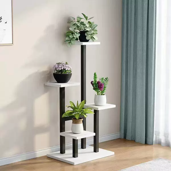 Flower Pot Rack Iron Living Room Mobile Floor Storage Balcony Simple Multi-layer Fleshy Several Wholesale Cross-border