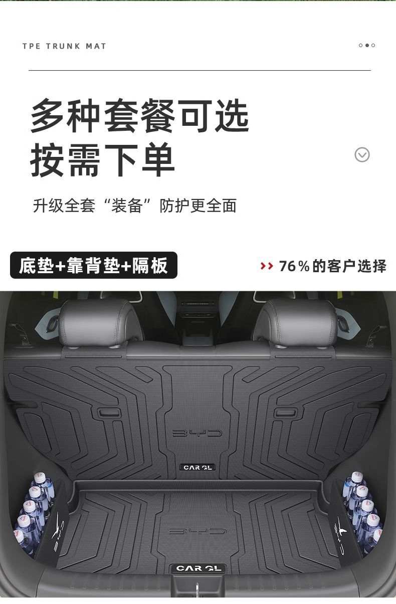 Applicable to BYD Seagull Trunk Mat 25 Surrounding 24 Trunk Mat Interior Decoration Auto Supplies