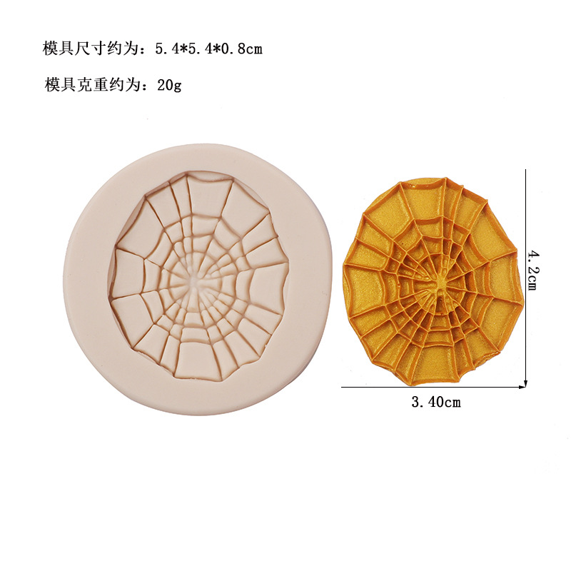 Halloween de vestir dedo fondant molde de silicona calabaza cráneo casa embrujada pastel de chocolate molde para hornear