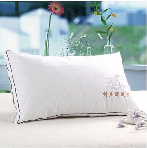  new three-dimensional edge pillow filament down swan pillow core hotel washed feather velvet pillow manufacturer wholesale