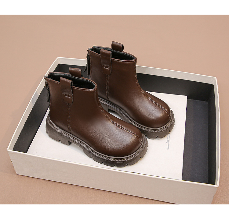Kinder Martin Boots Warm Aus Samt Leder Für Jungen Und Mädchen_voghion.com