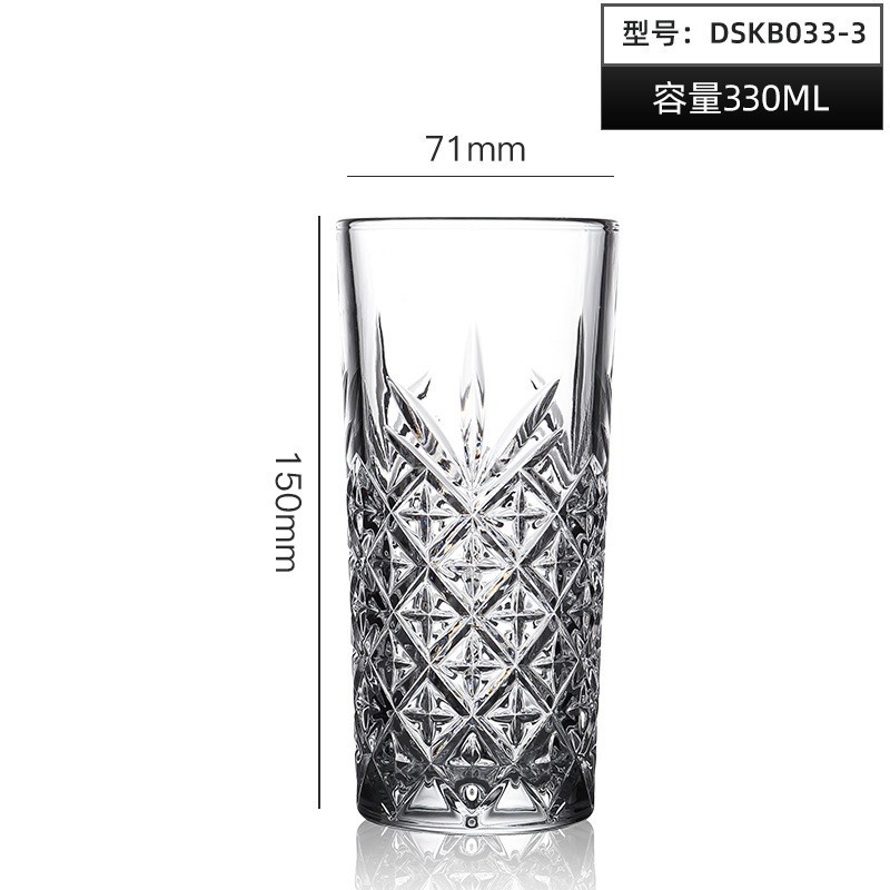 Relieve al por mayor tazas clásicas tazas de whisky tazas de cerveza tazas de vidrio creativas tazas de bebida tazas de agua