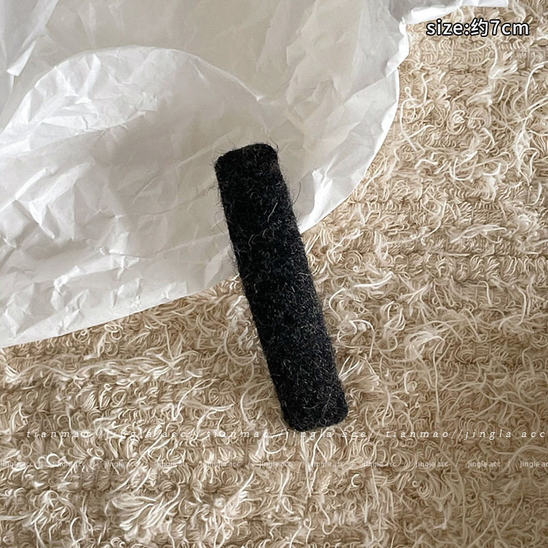 儿童布艺发卡秋冬新款高级感一字夹气质百搭刘海碎发侧边夹女发夹|undefined