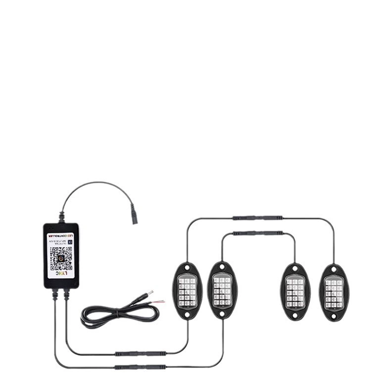 Colorful LED landing gear, decorations, waterproof lights, bluetooth, remote control