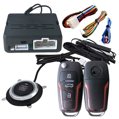 Remote Control Remote Start — Car anti-theft device - pke-starts-without-flashing-light-with-q08r-remote-control