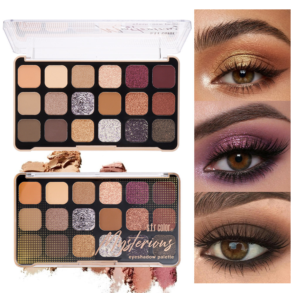Nuevos productos transfronterizos pueden personalizar el servicio mate perlado de baja saturación pura 18 color de sombra de ojos maquillaje al por mayor image 1