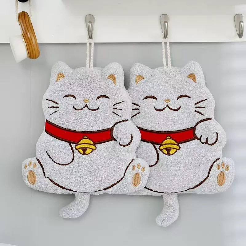 Коралловое мультяшное полотенце, для удачи, влагопоглощающее