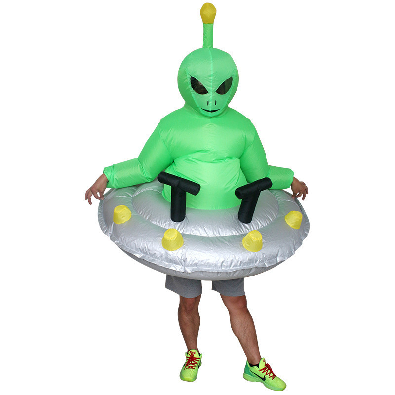Amazon explosión impresa inflatable T-Rex disfraz Halloween multicolor T-Rex disfraz de fiesta disfraz de muñeca