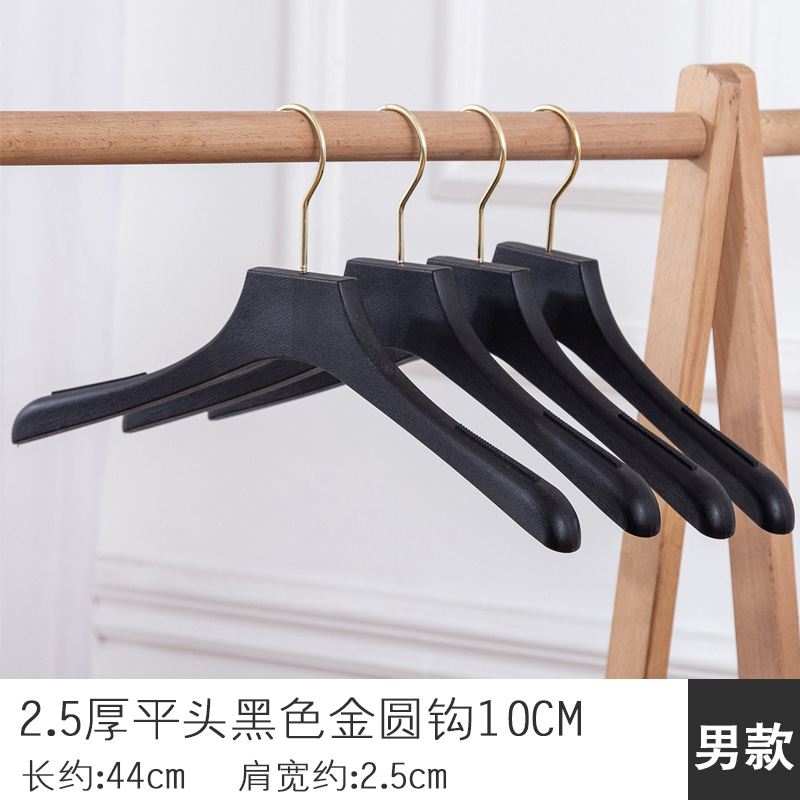 남성용 2.5 두꺼운 플랫 헤드 블랙 골드 서클 후크 10CM