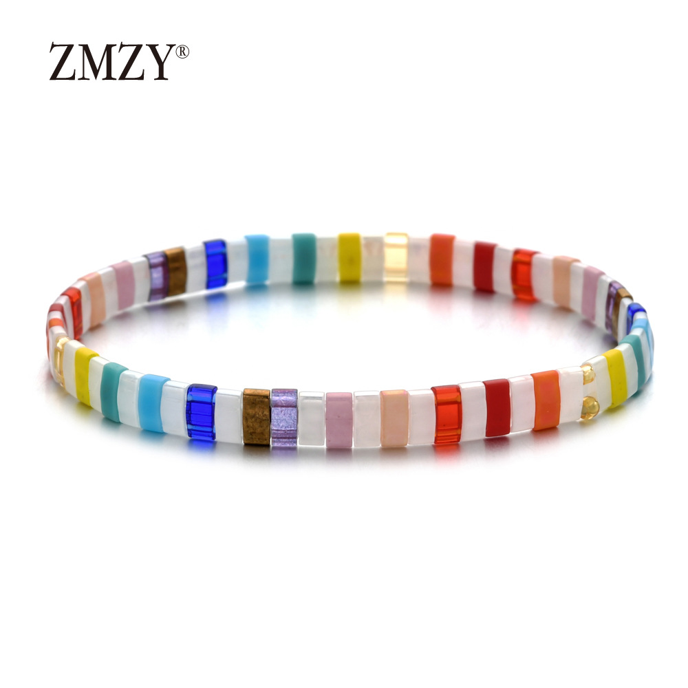 20g Weight Bracelets Classification Beaded Chain Material 1 Piece Quantity Holiday, Daily Occasion Beaded Material Colorful Pattern Women's Gender Bohemian Style Bohemian Colorful Beaded Wholesale Beaded Bracelets 13