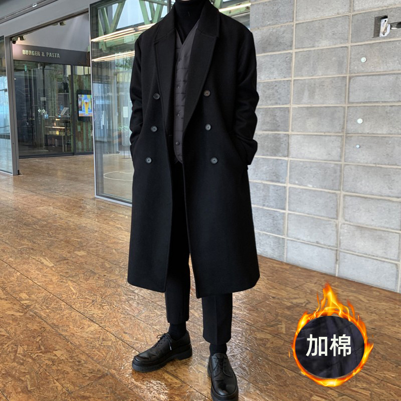 더블 브레스트 블랙-코튼