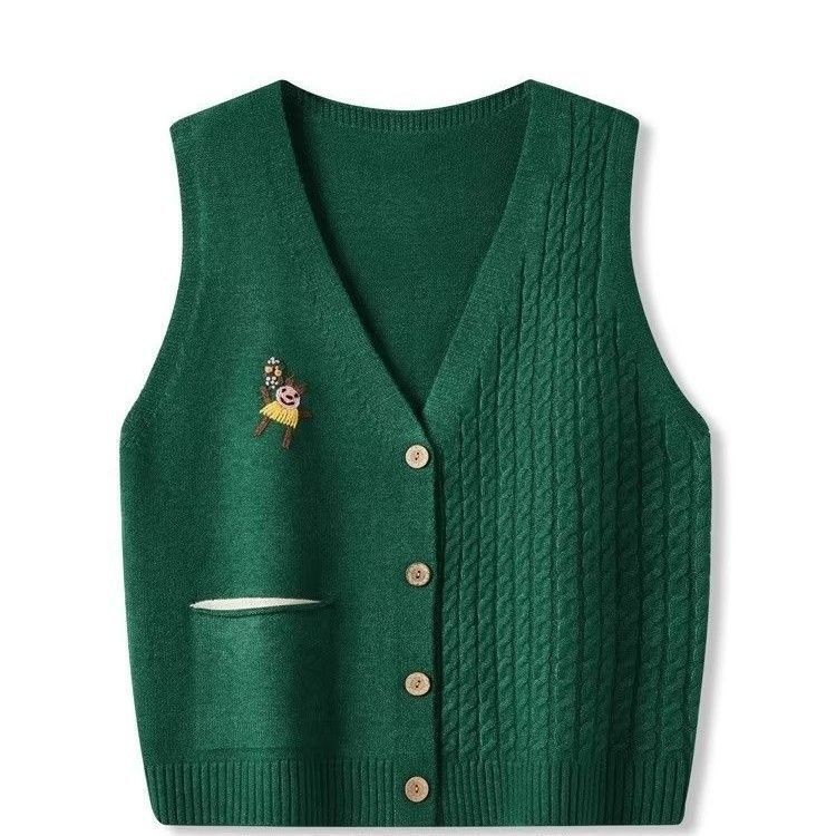 Retro knitted vest