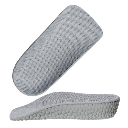 Heightening insoles for men and women invisible seven-point inner heightening pad half pad Martin boots artifact soft bottom shock-absorbing arch pad summer