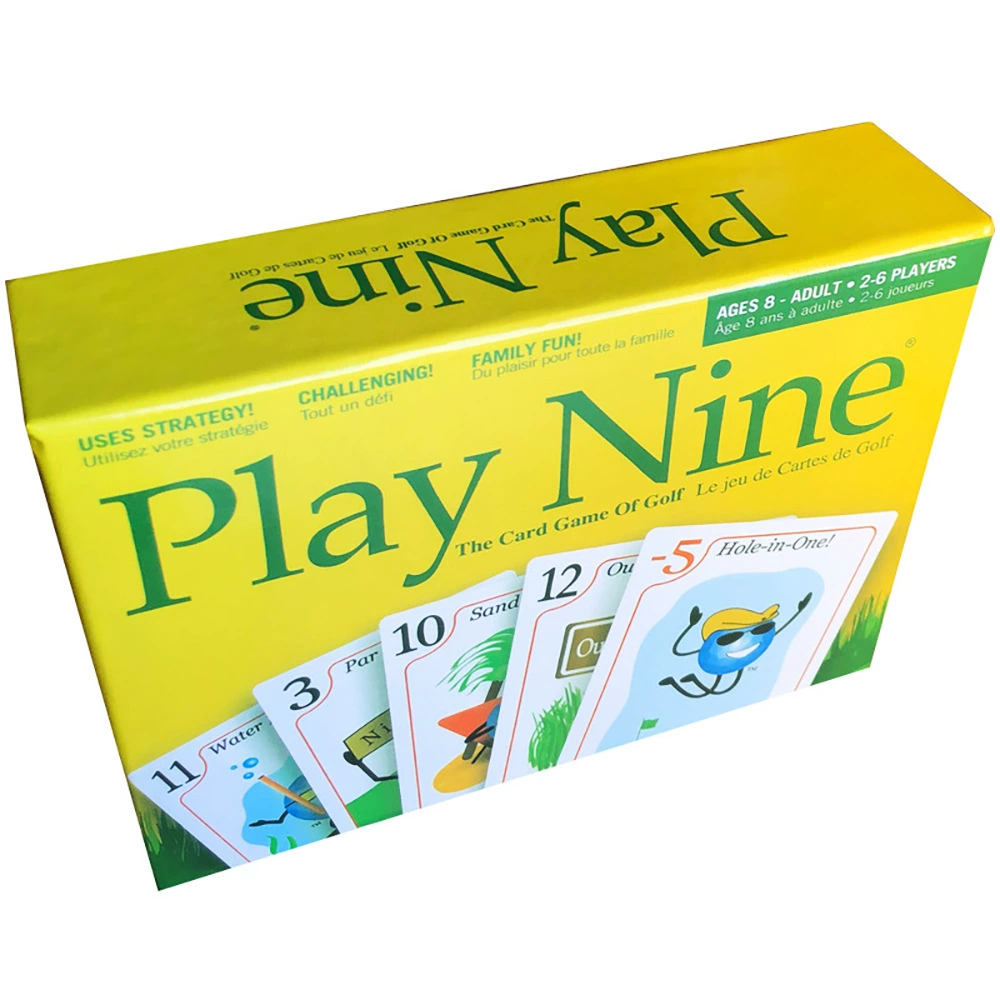 Английская версия PLAY NINE, игра девять, карточная настольная игра golf, вечерний многопользовательский набор готовых карточек