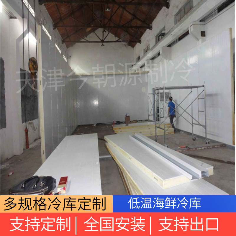 天津低温冷藏库冻鱼库冻虾库海鲜冷库设计建造水产品-8度冷库安装