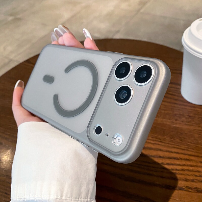 Ice-Like Frosted Magnetic Suction Suitable for Iphone17Promax Mobile Phone Case Full-Cover Skin-Feel Apple 16 Anti-Fall Protective Cover