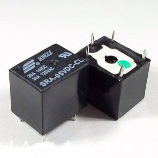 SRA-05VDC-CL功率继电器 5V继电器 单刀双掷 插件,12.4x16mm