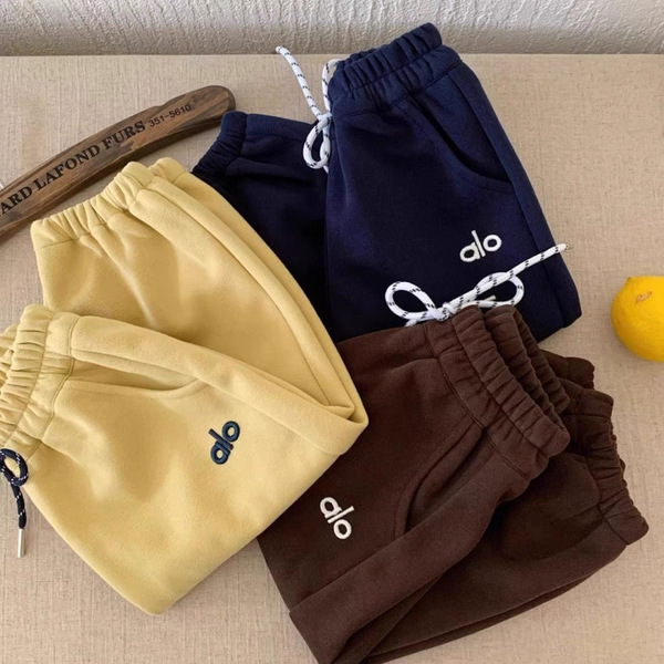 Children's solid color autumn trousers for boys