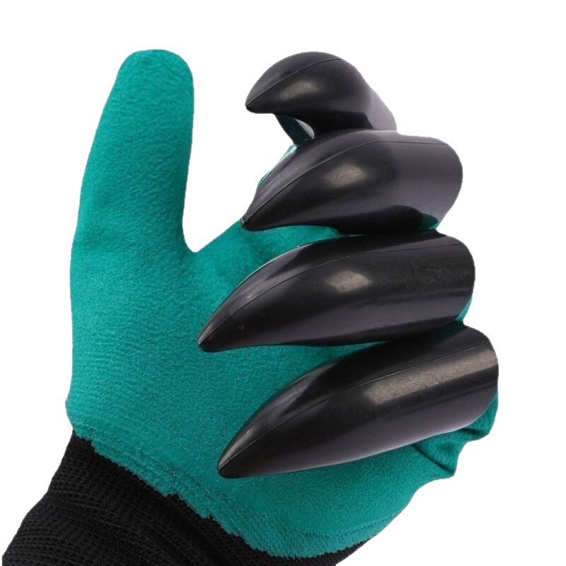 Guante de jardinería con garra con garra a prueba de pinchazo y aguas impermeables para cultivo de vegetales, extracción de hierba, excavación, desgaste y volcado