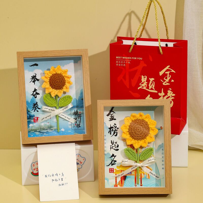 College entrance examination refueling gift box to be no. 1 photo frame high-end practical send friends teacher simulation flower photo frame ornaments wholesale College entrance examination refueling gift box to be no. 1 photo frame high-end practical send friends teacher simulation flower photo frame ornaments wholesale