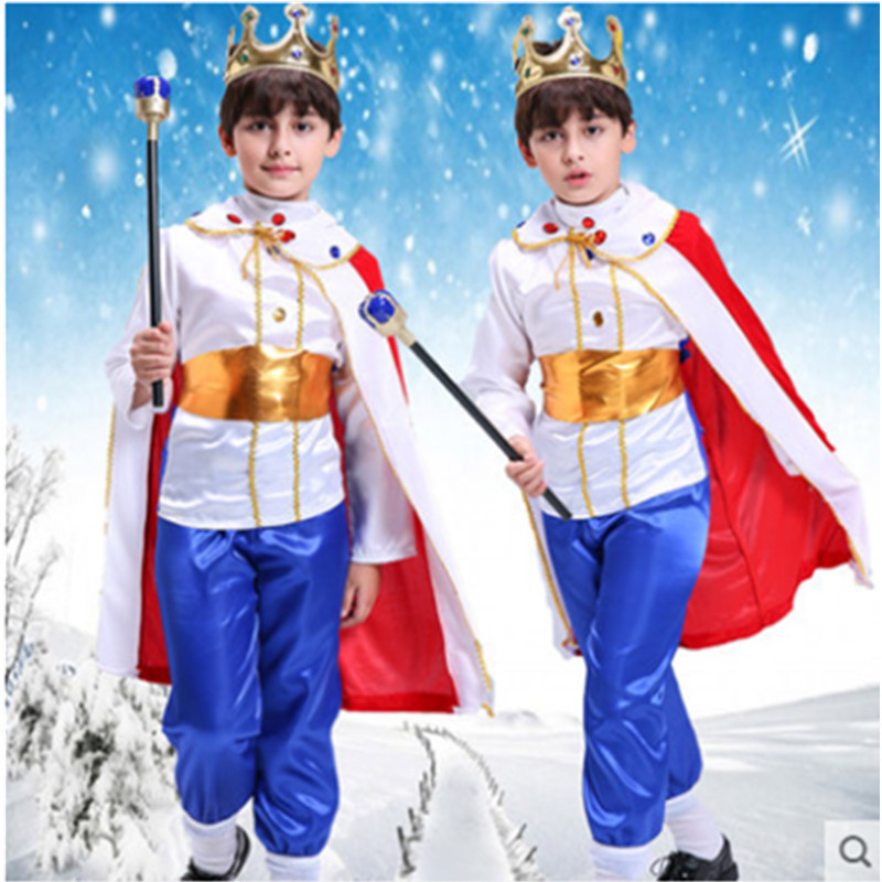 Halloween Kidsren's Performance Kindergarten Primary and Secondary School Fairy Tale Role Little Prince Costume Stage Performance Set