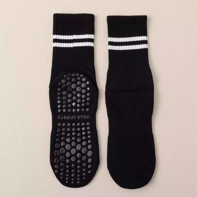 Pantalones de medias para niños y niñas, puntos antideslizantes, pantalones de medias para interiores, calcetines deportivas paralelas casuales coreanas al aire libre.