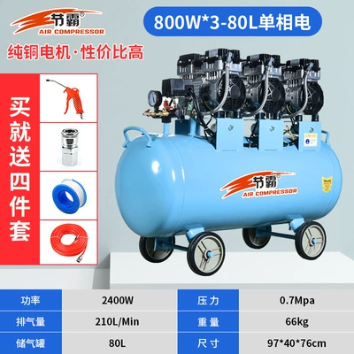 Hava kompressorları Industrial-Grade Oil-Free Air Pump - boutique-800w-3-80l