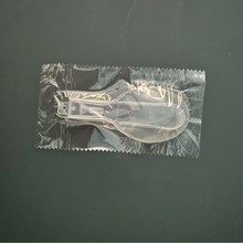 现货厂家批发一次性折叠小勺酸奶果冻布丁折叠勺塑料勺折叠便携