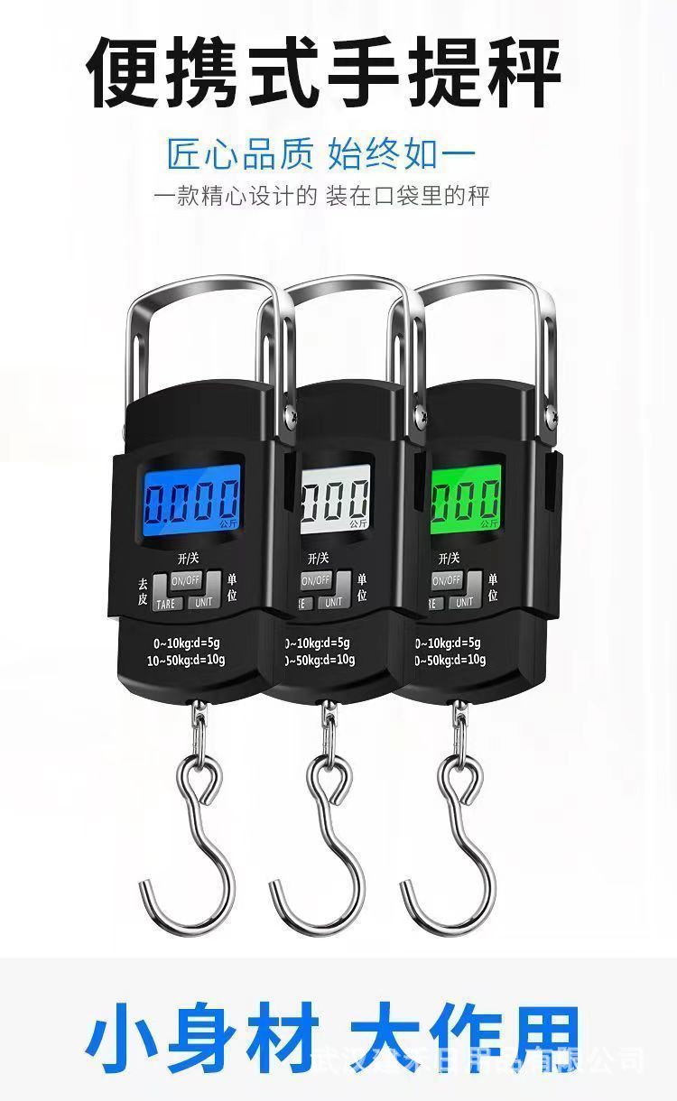 Taşınabilir Elektronik Terazi Yüksek Hassasiyetli Elektronik Tartı Taşınabilir Pratik Yay Terazi Ev Kullanımı Kesin Küçük Ölçme Cihazı Kanca Toptan