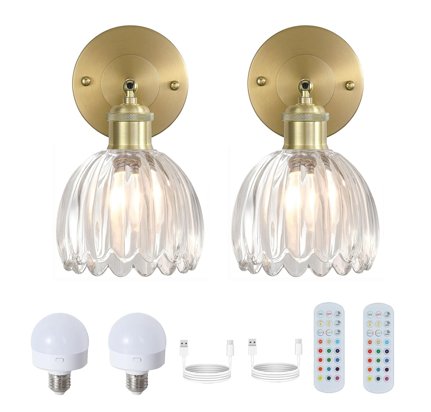 A형 투명 2구 RGB 충전식