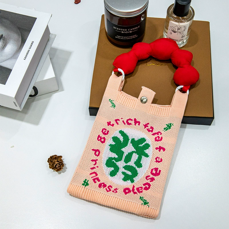 К knitted linen bag - нет, translation: Вязаная льняная сумка, набор, подарок на день рождения в ярких цветах с милыми животными и забавными рисунками