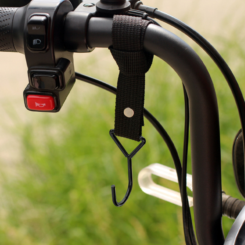 Nuevo gancho de coche eléctrico gancho de bicicleta multifuncional para llevar instalación gratuita casco de motocicleta gancho de cochecito