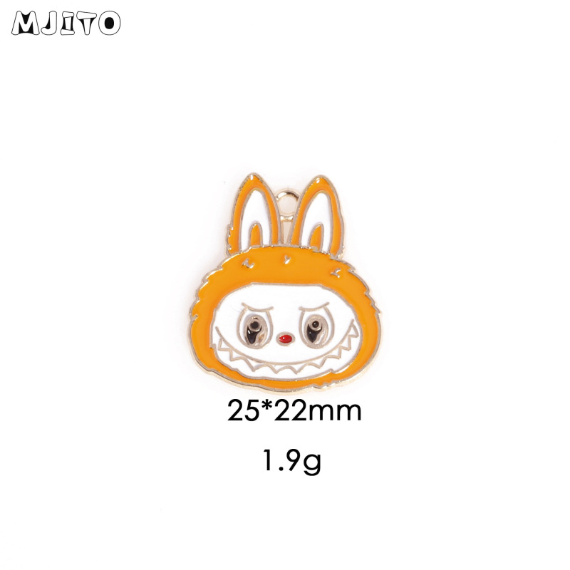 卡通拉布布LABUBU吊坠DIY手机链材料饰品配件跨境钥匙扣合金挂件|undefined