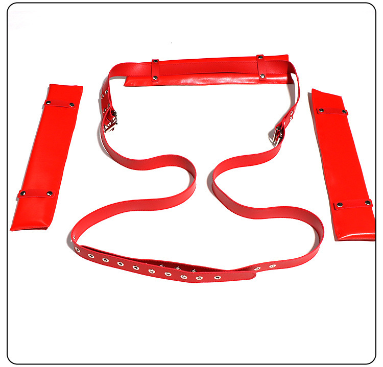 M-Shaped Leg Spreader Bondage Pillow with Adjustable Straps for Couples — detail image 11