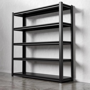 Household shelf multi-layer floor-standing storage rack storage room carbon steel debris rack warehouse supermarket storage rack