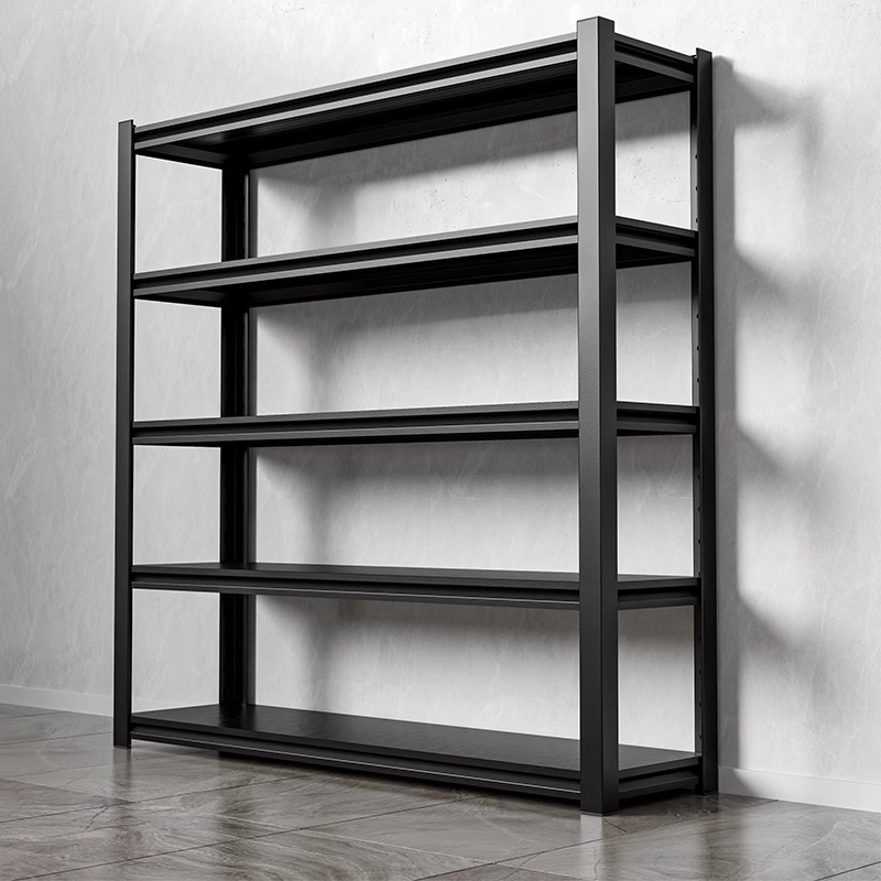 Household Shelf Storage Rack Multi-Layer Floor-Standing Storage Rack Storage Room Carbon Steel Debris Rack Warehouse Supermarket Storage Rack