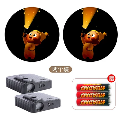 Cute Star-Shaped Car Welcome Other Car Modifications - orange-pair-lucky-star-boy-welcome-light-free-battery