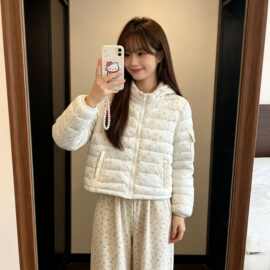 2026新款碎花立领短款棉服棉衣外套女秋冬温柔甜美外套
