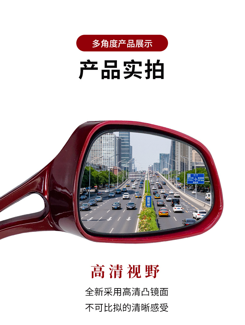 Suitable for Luyuan Lujia Luju Electric Vehicles, Zhongsha Princess Falcon Reflector, Lingying Scooter Rearview Mirror