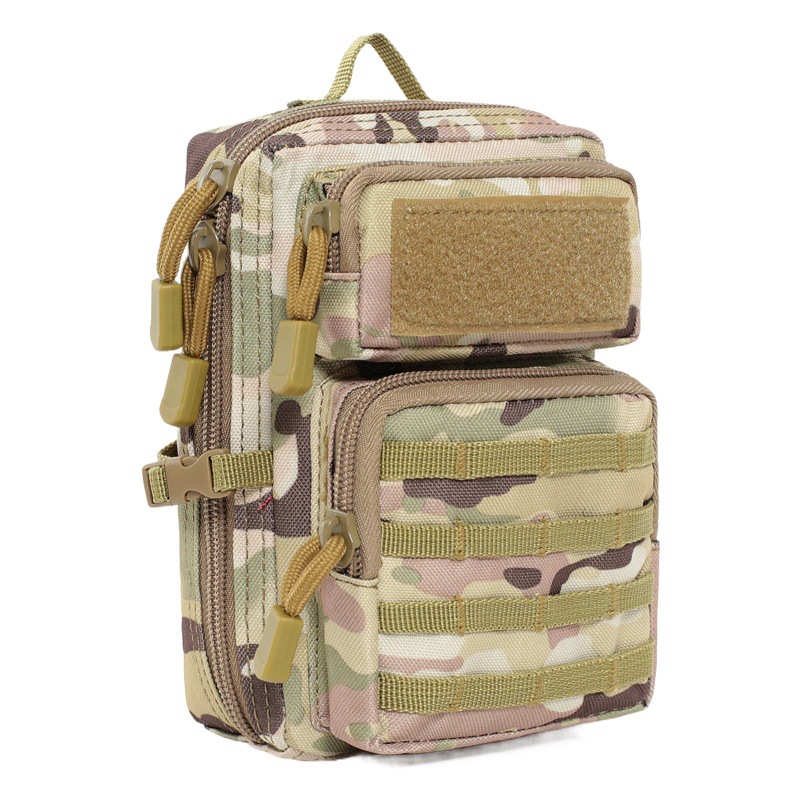 Tactical Gear Camping Supplies Waist Bag Outdoor Small Chest Bag Wholesale Power Bank Miscellaneous Items Picnic Storage Bag Camouflage