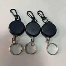 跨境钢丝绳易拉扣防丢伸缩扣户外钥匙证件扣高回弹易拉得背包别扣