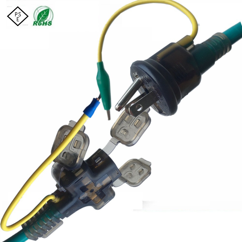 厂家供应日本PSE认证户外延长线 两插三插通用插头 日规电源线