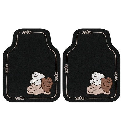 Universal Decorative Wear-Resistant Anti-Slip Foot – Ayaqaltılar (Kovriklər) - 4562cm-front-row-of-silk-circles-2-pieces-colored-silk-circle-happy-dog-top-2
