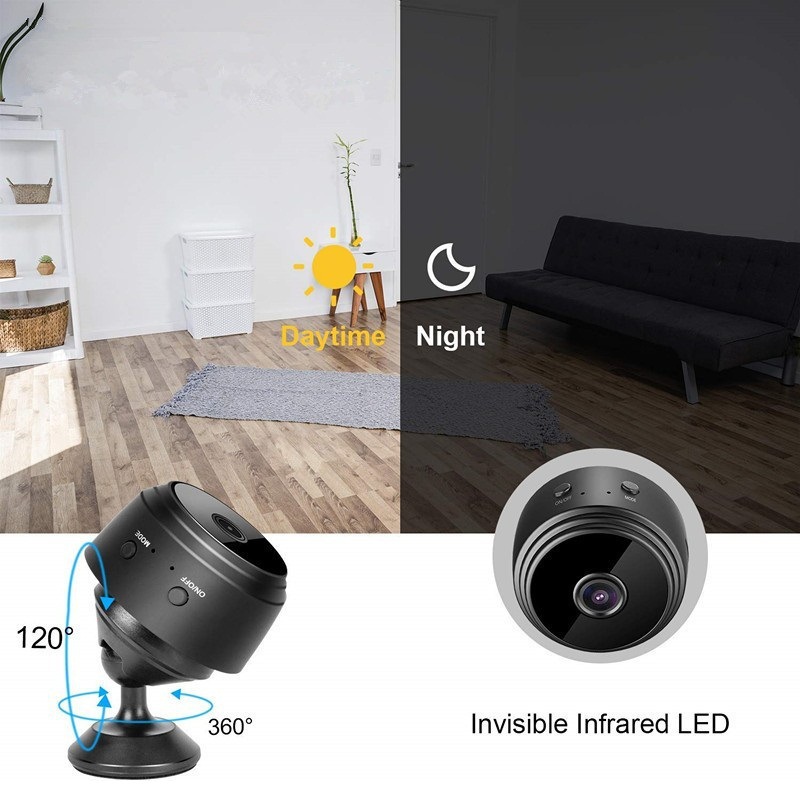 Cross-border A9 hogar inalámbrico inteligente HD cámara de red de vigilancia WiFi cámara de vigilancia del bebé en stock