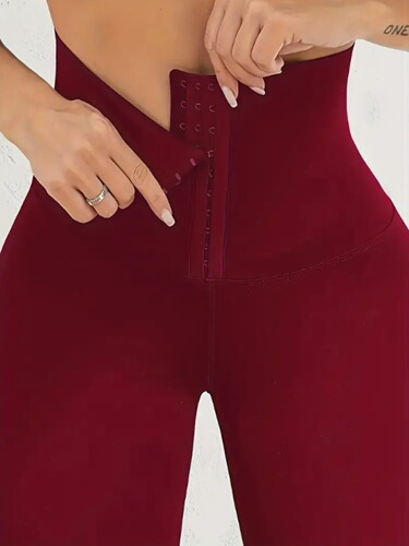 2025 Cross-border Spring High-Waisted Abdominal Control Sport Tight Leggings for Women, Buttoned Shaping Yoga Pants for Fitness and Exercise