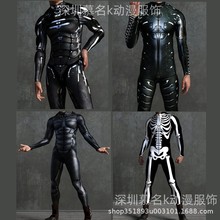 2023万圣节新品紧身衣3D数码印花成人cosplay连体扮演服装