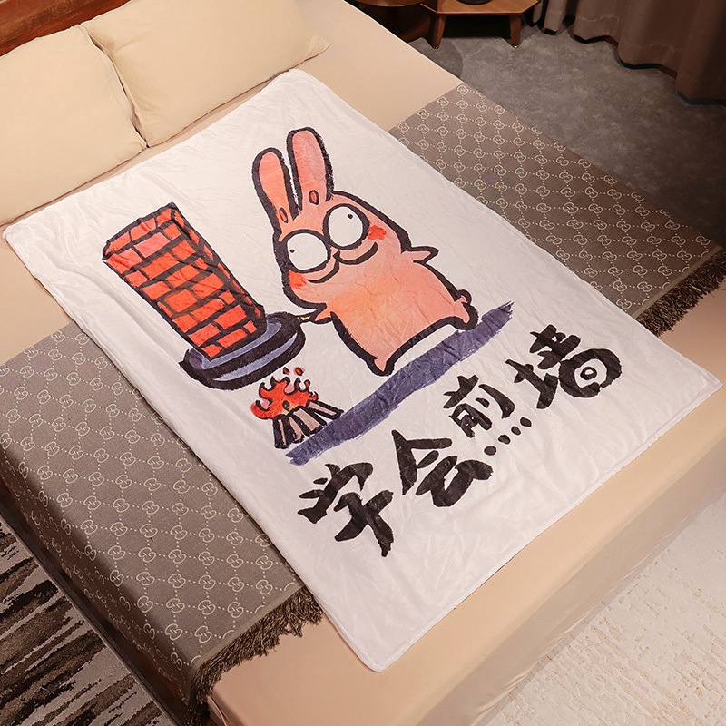 Leche mantas de peluche siesta de oficina delgada mantas de aire acondicionado de coral sofá de franela edredón pequeña cama