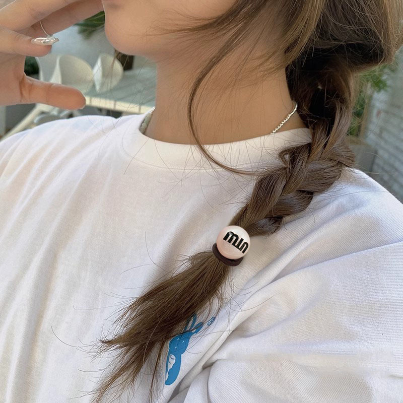 Anillo de cabello de banda de goma de perla de alta calidad de alta elasticidad de cabello de cabello de cabello de cabello de cola de caballo duradero